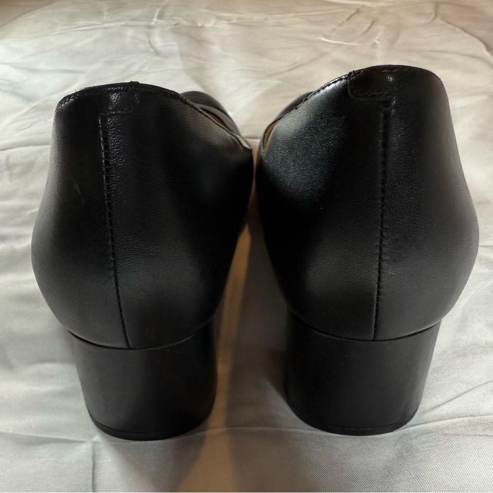Cole Haan The Go To Black Leather Block Heel Pumps Women's Size 8.5B W16077 - Picture 6 of 7